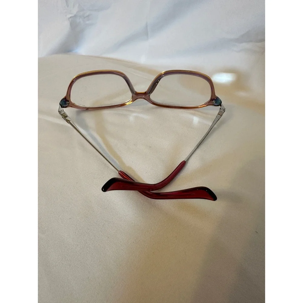 Sferoflex 1522 C363 Women Purple Amber Oval Eyeglass Frames Italy 52-14-130